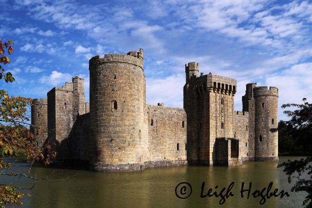 Bodiam Castle
Bodiam Castle is a 14th-century moated castle near Robertsbridge in East Sussex, England. It was built in 1385 by Sir Edward Dalyngrigge, a former knight of Edward III, with the permission of Richard II
