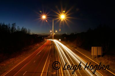 Motorway light trails
30 second exposure used
